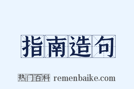 指南造句是什么意思的图片